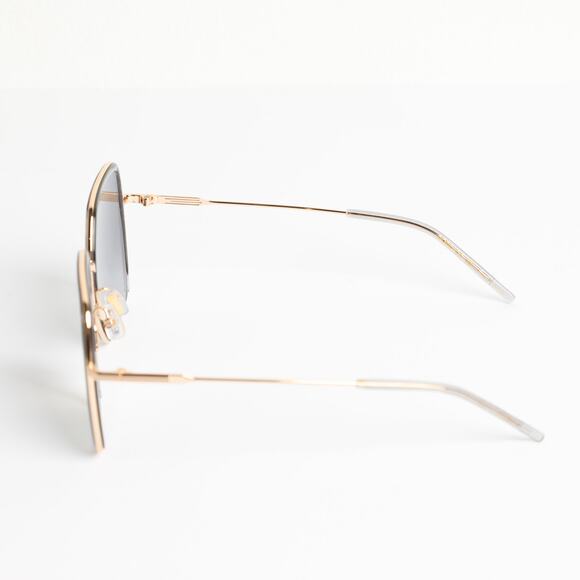 BOSS Grey Acetate Square Sunglasses With Gold-Tone Metal Frames main image 9